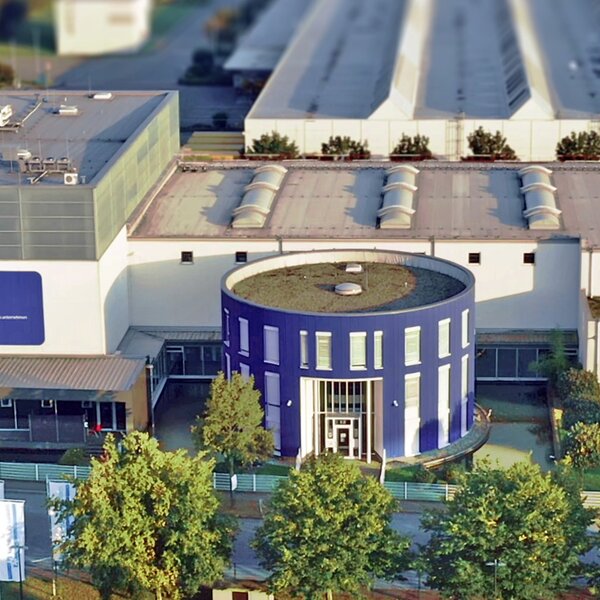 Orthomol company building in Langenfeld Aerial view of Orthomol headquarters in Langenfeld.