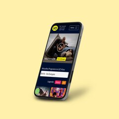 UCI Kinowelt website in einem Smartphone